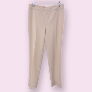 Jones NY Straight Leg Cream Trousers